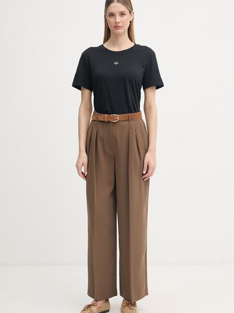 Blauer t-shirt damski bawełniany PUMPIES - zdjęcie produktu nr 1