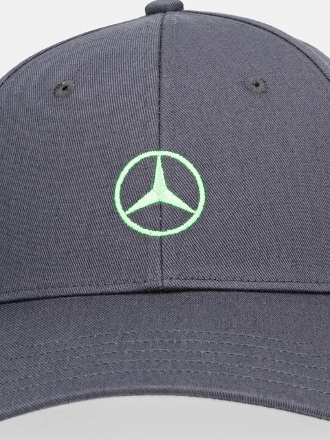 adidas czapka z daszkiem bawełniana x Mercedes kolor szary JZ2548