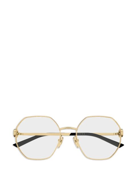 Gucci Eyewear gg2048o geometric glasses - Gold - zdjęcie produktu nr 2