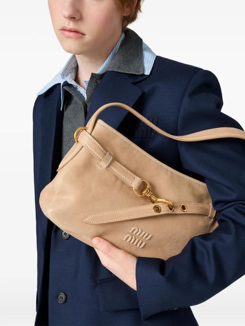 Miu Miu Aventure leather shoulder bag - Neutrals - zdjęcie produktu nr 2
