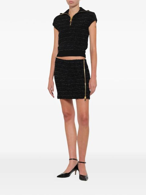 Balmain tweed top - Black