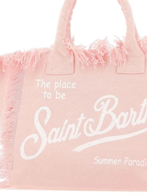 MC2 Saint Barth large Vanity fringed tote bag - Pink