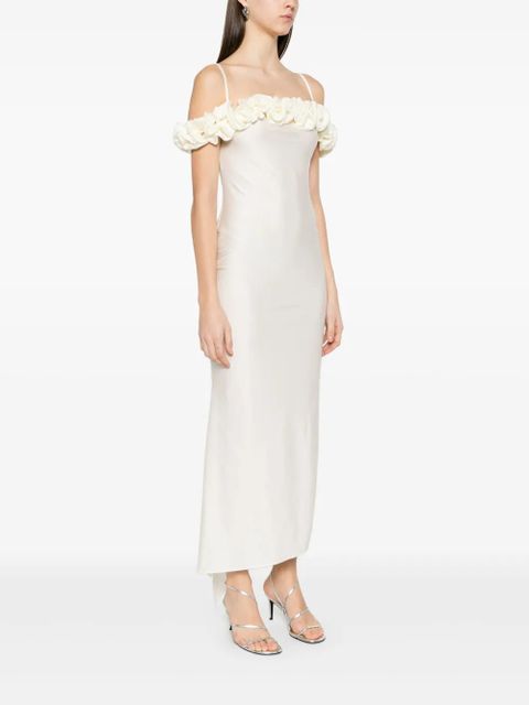 Coperni ruffled maxi dress - White
