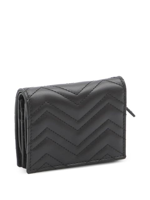 Gucci GG Marmont chevron leather wallet - Black - zdjęcie produktu nr 2