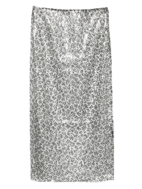 Christopher Esber sequinned midi skirt - Silver - zdjęcie produktu nr 1