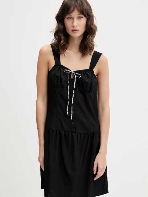 Karl Lagerfeld Jeans sukienka z wiskozy - zdjęcie produktu nr 2