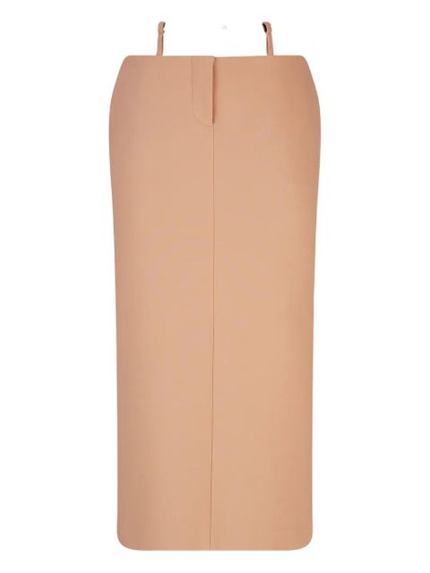 The Attico rear-slit midi skirt - Pink - zdjęcie produktu nr 1