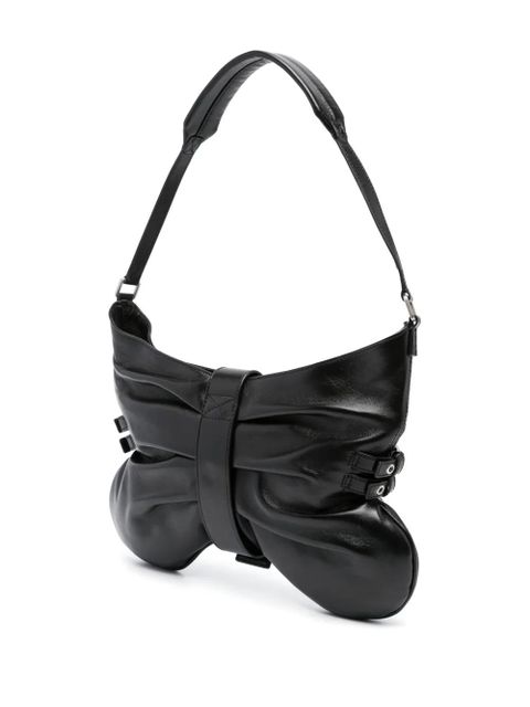 Blumarine large Butterfly leather shoulder bag - Black
