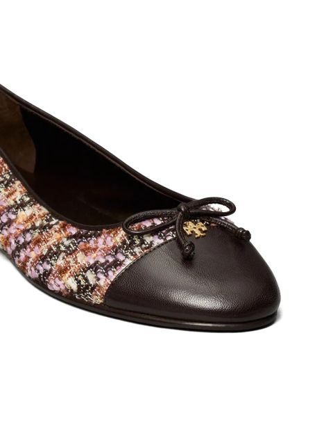 Tory Burch contrasting-toe ballet flats - Pink