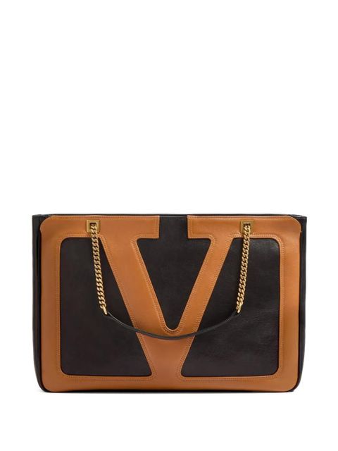 Valentino Garavani medium Viva Superstar leather tote bag - Black - zdjęcie produktu nr 1