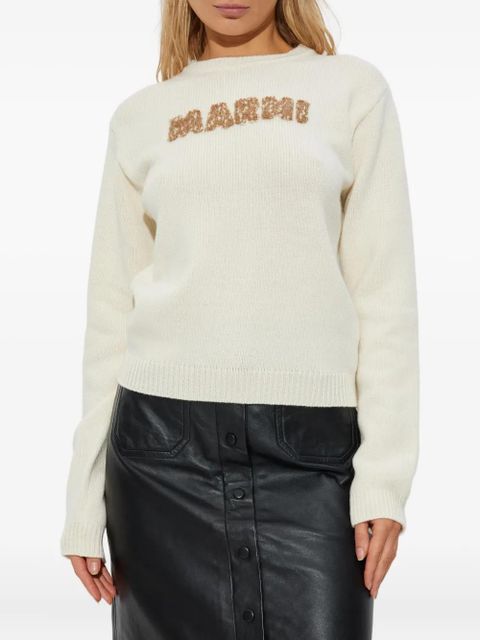 Marni laser-cut jumper - Neutrals