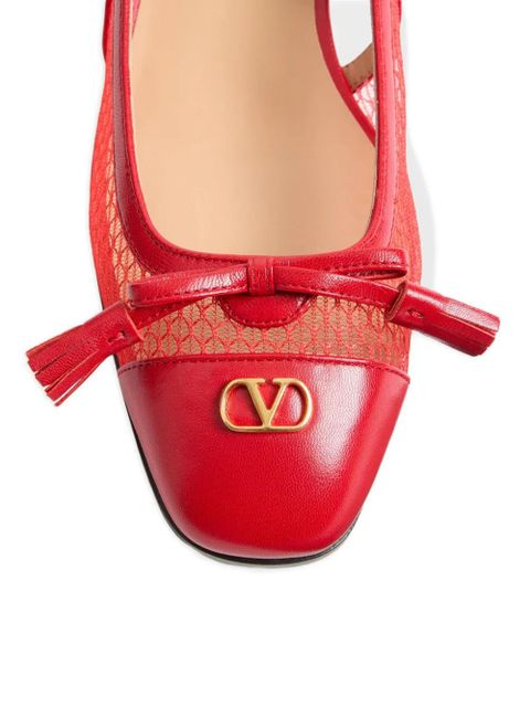 Valentino Garavani Valet Du Roi slingback ballet flats - Red