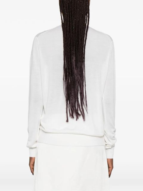 TOTEME long-sleeve crew-neck sweater - Neutrals