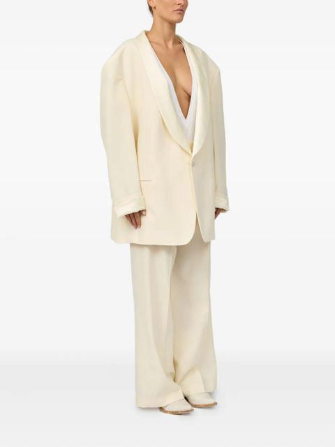 MM6 Maison Margiela single-breasted blazer - Neutrals - zdjęcie produktu nr 2