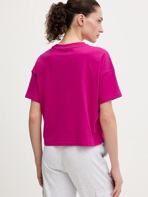 Dkny t-shirt bawełniany damski kolor różowy DP6T1662