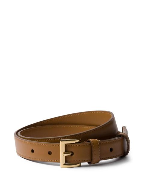 Prada leather belt - Brown - zdjęcie produktu nr 1