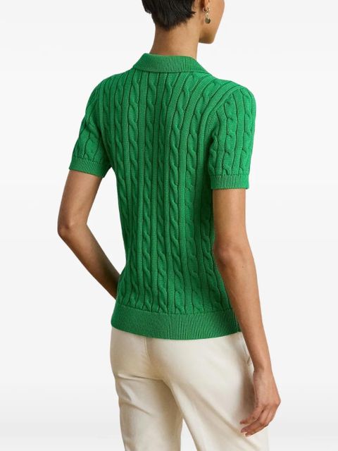 Lauren Ralph Lauren cable-knit polo shirt - Green
