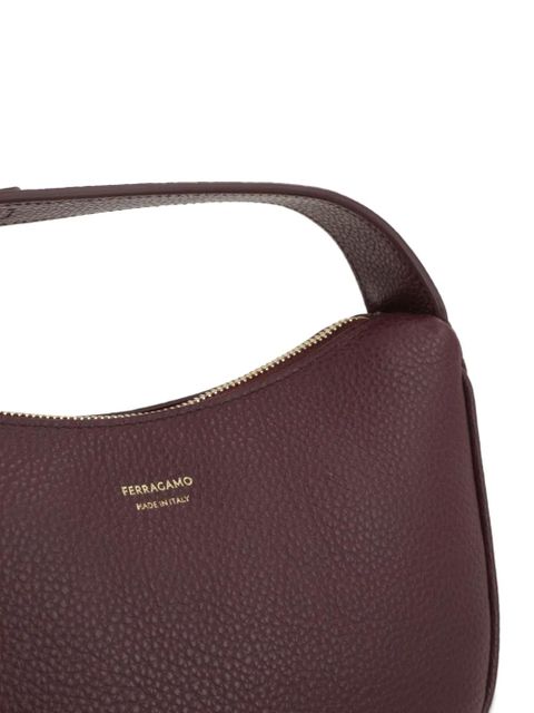 Ferragamo gancini leather tote bag - Purple