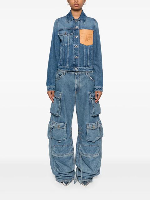 Jean Paul Gaultier logo-debossed jacket - Blue - zdjęcie produktu nr 2