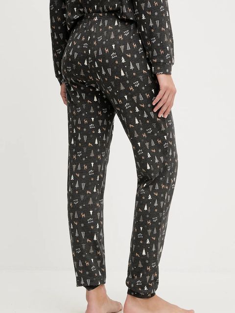 United Colors of Benetton piżama damska kolor szary 32QH3P04E