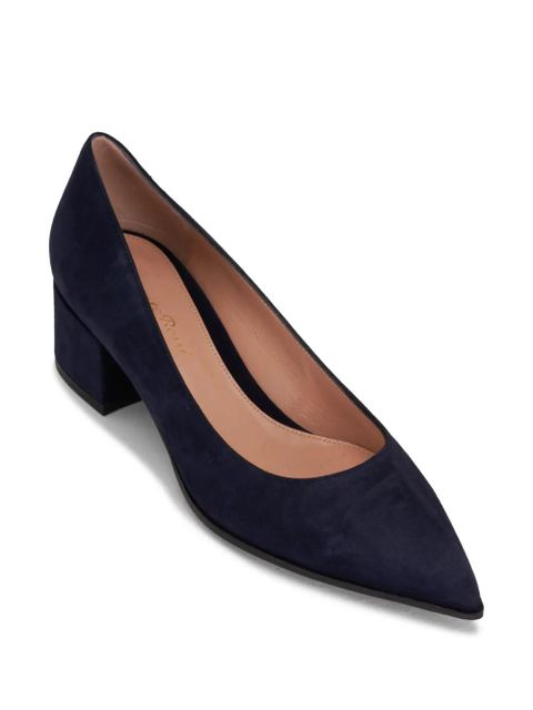 Gianvito Rossi Piper 50mm suede pumps - Blue