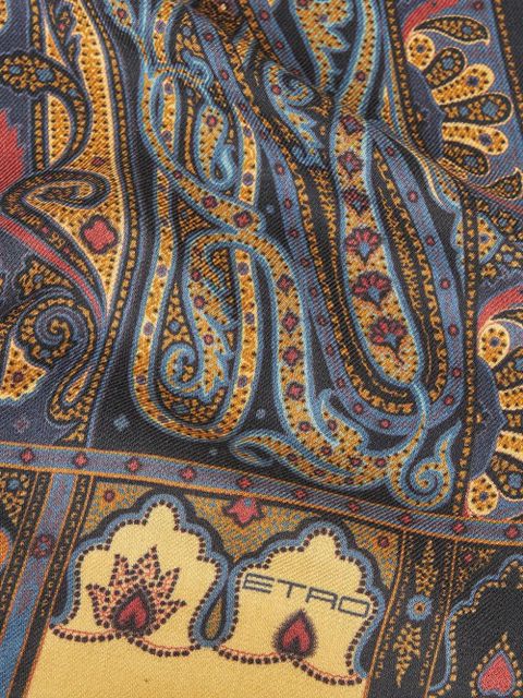 ETRO paisley-print fringed scarf - Black - zdjęcie produktu nr 2