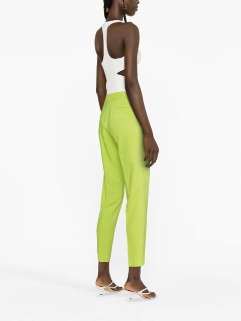 TWINSET high-waist tapered trousers - Green