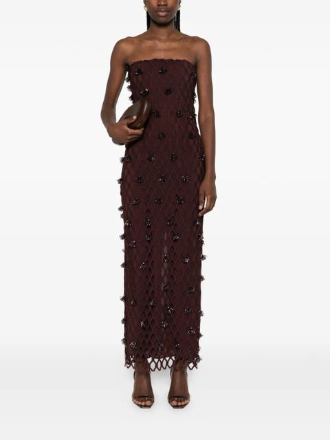 Simkhai beaded maxi dress - Brown - zdjęcie produktu nr 2