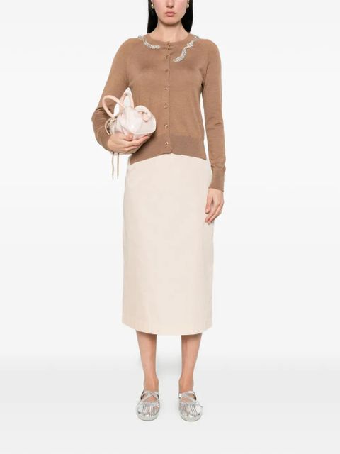 Simone Rocha embellished cardigan - Brown - zdjęcie produktu nr 2