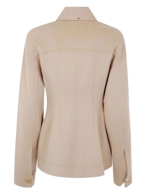 Sportmax button-fastening flap-pocket jacket - Neutrals
