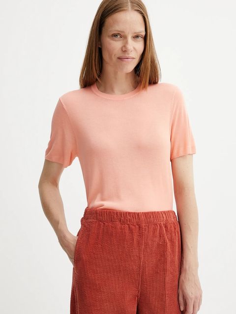 Calvin Klein t-shirt damski kolor pomarańczowy LV044A307G - zdjęcie produktu nr 1