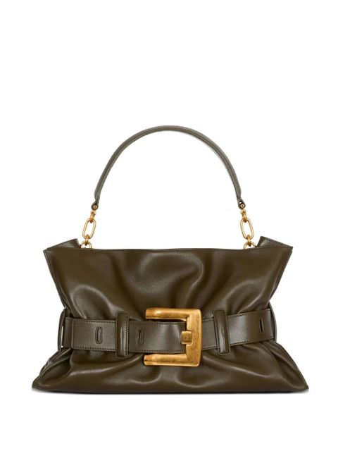 Balmain medium Anthem leather shoulder bag - Green - zdjęcie produktu nr 1