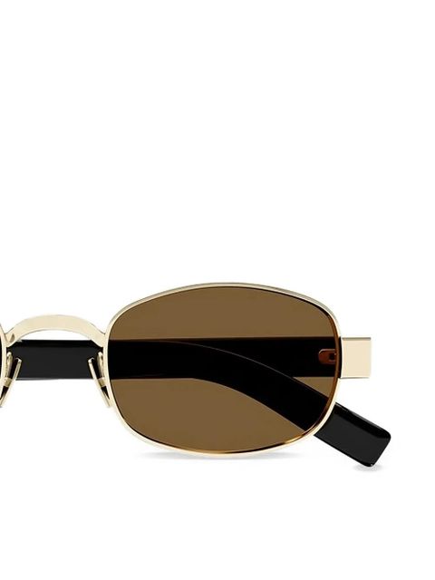 Saint Laurent oval-frame sunglasses - Gold - zdjęcie produktu nr 2