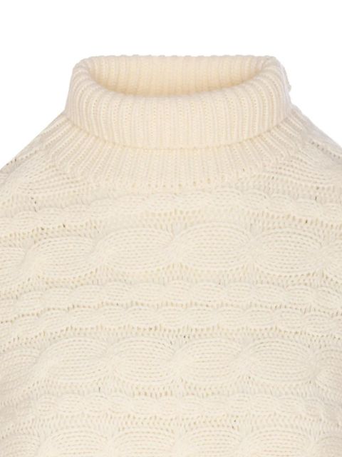 Guest In Residence cable-knit turtleneck sweater - White - zdjęcie produktu nr 2