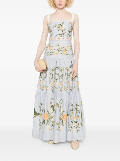 Agua By Agua Bendita floral-print maxi dress - Blue - zdjęcie produktu nr 2