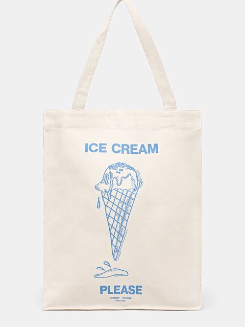 Samsoe Samsoe torebka bawełniana SAPRINT - zdjęcie produktu nr 2