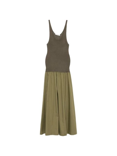 The Frankie Shop Iliya drop-waist maxi dress - Green - zdjęcie produktu nr 1