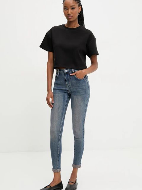 Answear.LAB jeansy damskie kolor niebieski