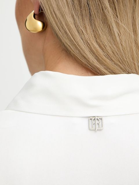 Fracomina koszula z domieszką jedwabiu