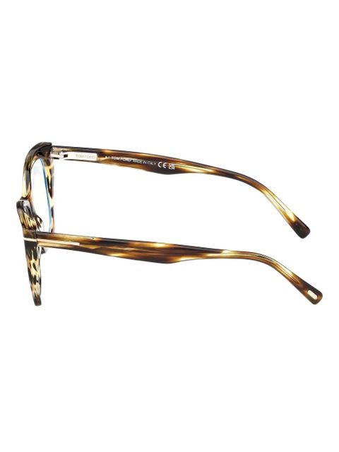 TOM FORD Eyewear cat-eye tortoiseshell glasses - Brown - zdjęcie produktu nr 2