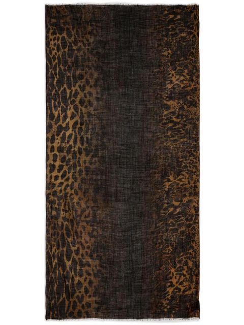 Zadig&Voltaire leopard-print scarf - Black - zdjęcie produktu nr 1
