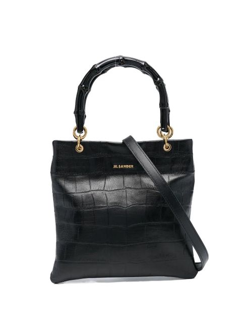 Jil Sander crocodile-effect crossbody bag - Black - zdjęcie produktu nr 1