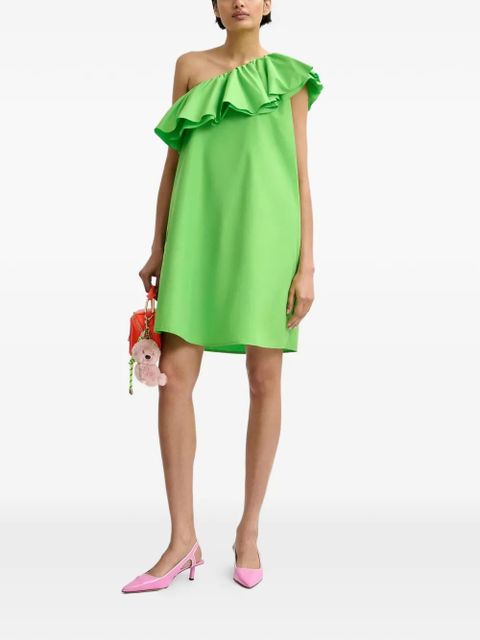Essentiel Antwerp ruffle one-shoulder mini dress - Green - zdjęcie produktu nr 2