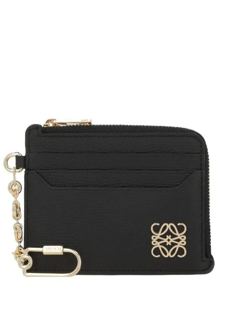 LOEWE zipped leather card holder - Black - zdjęcie produktu nr 1