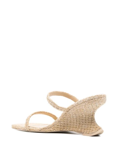 Cult Gaia Raven woven sandals - Neutrals