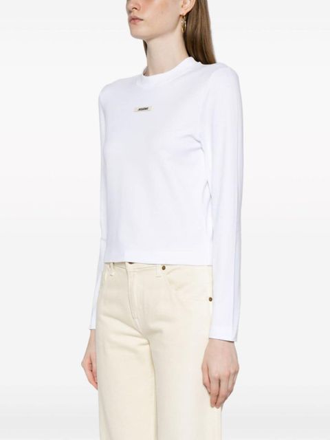 Jacquemus Le T-shirt Gros Grain top - White