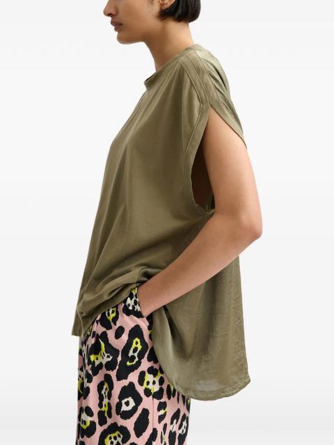 Essentiel Antwerp Jabana high-low T-shirt - Green