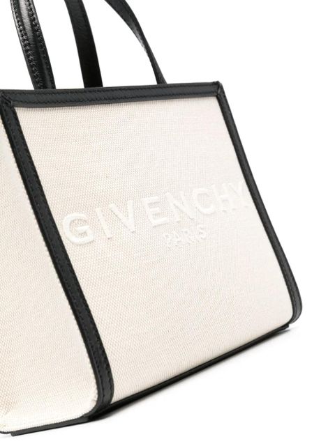 Givenchy G Tote canvas mini bag - Neutrals