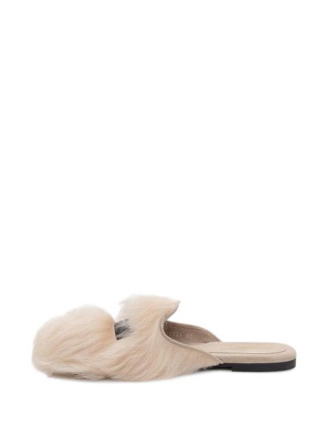 Dolce & Gabbana round-toe texture mules - Neutrals