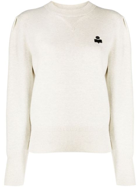 MARANT ÉTOILE Kelaya logo-embroidered jumper - Neutrals - zdjęcie produktu nr 1